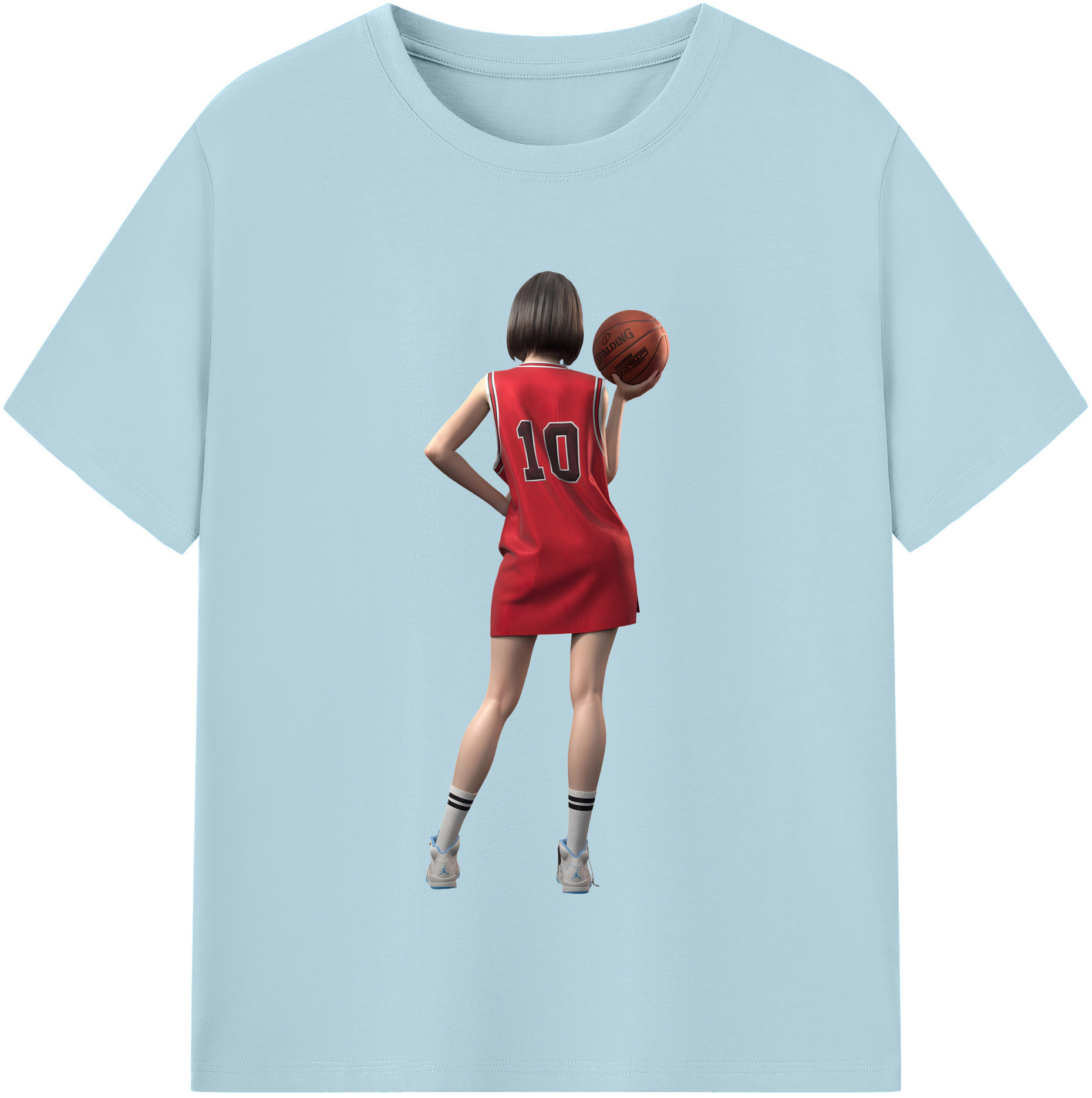 SLAM DUNK／スラムダンク 綿100％半袖Tシャツ（フロントプリント）